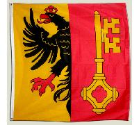 Maison-des-Drapeaux Drapeau Suisse Canton Genève Genf - 120 x 120 cm