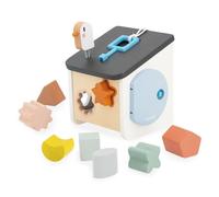 Janod - Maison des Formes Oiseau Sweet Cocoon - 8 Pièces à Encastrer - Jeu d'Éveil - Apprentissage Formes et Couleurs - Jouet en Bois FSC - Dès 18 Mois,J04062