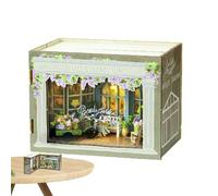 Maison des Poupées en Bois Kit Modèle Artisanat Idée pour la Chambre de la Maison Miniature - Robuste Maison de Poupées Puzzle en Bois Réaliste pour Familles Amis