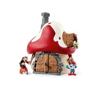 Maison des Schtroumpfs avec 2 figurines