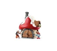 The Smurfs Maison Des Schtroumpfs Avec 2 Figurines