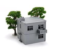 Maison d'Europe de l'Est 1945-1980 (SBH02) - Bâtiment de terrain Wargaming imprimé en 3D - Guerre froide/Batailles modernes - Terrain de table 15 mm, 20 mm, 28 mm (15 mm)