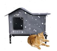 Maison d'Extérieur pour Chat Hiver - Base Surélevée Refuge Extérieur pour Animaux,Maison pour Chat pour Extérieur - pour Jardin Terrasse Balcon Garage Intérieur Lapin et Animaux