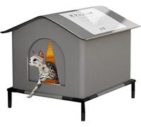 Maison d'extérieur pour Chat - Maison De Refroidissement pour Animaux, Abri étanche, Maison isolée pour Animaux de Compagnie, cabane résistante aux intempéries pour Chaton Chiot Lapin Jeunes