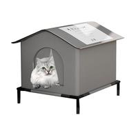 Maison d'extérieur pour chat - Maison pour chats d'extérieur - Lit d'hiver pour chats sauvages - Tente étanche et scellée - Isolée pour plusieurs chats - Abri de jardin