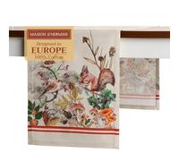 Maison d'Hermine Chemin de table 100 % coton - Lavable - Pour la maison, la cuisine, la salle à manger, les cocktails et le camping - Thanksgiving - Noël (37 x 180 cm)