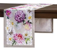 Maison d'Hermine Chemin de Table 100% Coton Simple Couche, 150 cm de Long, pour la Maison, la Cuisine, Les Repas, Les fêtes, Les Mariages, Cadeau Saint Cadeaux fête des mères (50 cm x 150 cm)