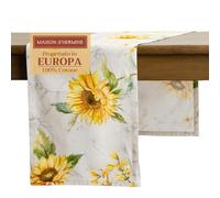 Maison d'Hermine Chemin de Table 100% Coton Simple Couche, 150 cm de Long, pour la Maison, la Cuisine, Les Repas, Les fêtes, Les Mariages, Cadeau Saint Décorations de Pâques (50 cm x 150 cm)