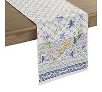 Maison d'Hermine Chemin de Table 100% Coton Simple Couche, 150 cm de Long, pour la Maison, la Cuisine, Les Repas, Les fêtes, Les Mariages, Cadeau Saint Valentin Femme (50 cm x 150 cm)