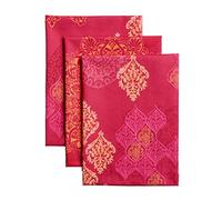 Maison d'Hermine - Ensemble de 3 torchons de cuisine 100 % coton, 70 x 50 cm, réutilisables, avec boucle de suspension pour la cuisine, la salle à manger, décorations de Noël (Versailles)