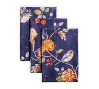 Maison d'Hermine Kelim Lot de 3 torchons de cuisine, bar multi-usages doux et absorbants 100 % coton - Printemps/été - 50 x 70 cm - Infini