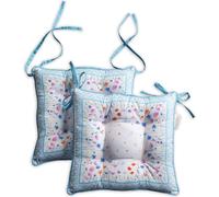 Maison d'Hermine Lot de 2 coussins d'assise 40x40 cm coton