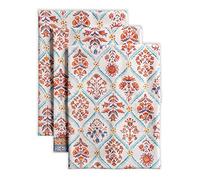 Maison d'Hermine Lot de 3 torchons de cuisine 100% coton 70 x 50 cm Torchons réutilisables en tissu absorbants avec boucle de suspension Cuisine Décoration de Noël (Romans)