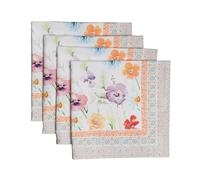 Maison d'Hermine Lot de 4 Serviettes de Table 100% Coton, carrées, réutilisables et lavables, pour Un Usage Quotidien, dîner, Mariage, Cadeau Saint Décorations de Pâques (45 cm x 45 cm)