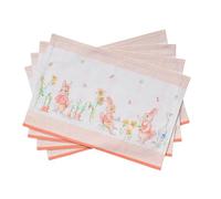 Maison d'Hermine - Lot de 4 Sets de Table 100% Coton lavables et réutilisables pour la Maison, la Cuisine, Les Repas, Les fêtes, Les Mariages, Cadeau Saint Valentin Femme (33 cm x 48 cm)