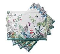 Maison d'Hermine - Lot de 4 Sets de Table 100% Coton lavables et réutilisables pour la Maison, la Cuisine, Les Repas, Les fêtes, Les Mariages, Cadeau Saint Valentin pour Homme (33 cm x 48 cm)