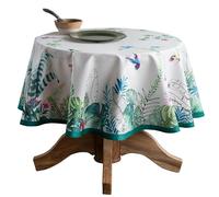 Maison d'Hermine Nappe ronde réutilisable 100% coton Ø 160 cm