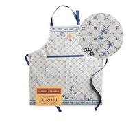 Maison d'Hermine Tablier 100% coton, 1 pièce, tour de cou réglable, avec poche centrale et longs liens pour femmes, hommes et chefs