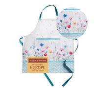 Maison d'Hermine Tablier 100% coton, 1 pièce, tour de cou réglable, avec poche centrale et longs liens pour femmes, hommes et chefs