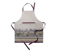 Maison d'Hermine Tablier 100% coton, 1 pièce, tour de cou réglable, avec poche centrale et longs liens pour femmes, hommes et chefs