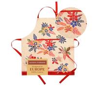 Maison d'Hermine Tablier 100% coton, 1 pièce, tour de cou réglable, avec poche centrale et longs liens pour femmes, hommes et chefs