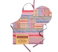 Maison d'Hermine Tablier 100 % coton avec col réglable et poche centrale cachée | Thanksgiving/Noël, 70 cm x 85 cm