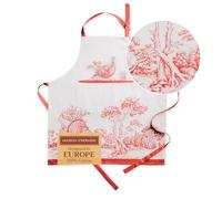 Maison d'Hermine Tablier 100 % coton avec col réglable et poche centrale cachée | Thanksgiving/Noël, 70 cm x 85 cm