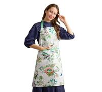 Maison d'Hermine Tablier de chef 100 % coton pour femme avec poche - Tablier de chef de cuisine pour homme, cuisine, jardinage, serveuse, 27 - Mesange, 27.50"x31.50"