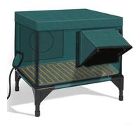 Maison d'hiver chauffante d'extérieur pour chat, maison pour chat d'extérieur résistante aux intempéries, avec coussin chauffant, abri isolé entièrement isolé pour chats