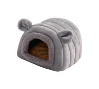 Maison D'hiver Pour Petits Animaux, Maison Chaude Pour Cochon D'Inde, Lit Petit Animal Chinchilla, Nid De Petits Animaux, Chaud Grotte Hamster Douce Et Lavable Pour Lapin Nain Chinchilla, Hérisson