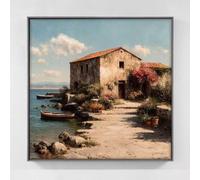 Maison Diamond Painting Paysage Diamond Painting Adulte, 5D Broderie Diamant Kit Complet, Bricolage Strass Point de Croix Artisanat Loisirs Créatifs Adultes Tableau Decoration Murale 30x30cm gt7-t2