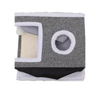 Maison d'intérieur conçue pour le confort de l'intérieur, cette maison d'intérieur est facile à plier en forme plate, maison de chat semée lit de chat couvert