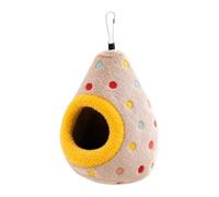 Maison d'oiseau pour cage Hamac Suspendu Cachette en Forme d'œuf en Peluche | Lit Calopsitte Perroquet Moineau, Calopsitte, Conure, Cacatoès, Pinson, Inséparable, Perr Garniture jaune