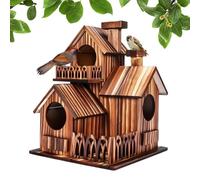 Maison d'oiseaux d'extérieur Nichoir en bois rustique
