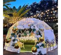 Maison dôme à bulles - Abri igloo transparent - Dôme géodésique de 3 à 3,6 m pour patio de jardin