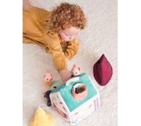 Lilliputiens – Jouet en tissu – Maison du Loup et des 3 Petits Cochons – Dès 18 mois – Multicolore