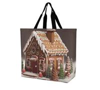 Maison Du Pain D'Épice Sac A Main Femmes Imperméable Sacs De Courses Grand Sac Courses Pour Shopping Travail Voyage