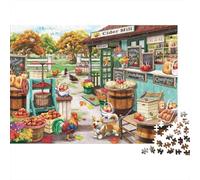 Maison du vin de Pomme d'automne Puzzle 1000 Pièces Adultes intéressant Puzzles 1000 Pièce Jeu Éduchatif Cadeau 52x38cm/1000pcs