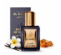 Maison El Nabil Elixir Of Dubai - Roll On 5ml - Parfum Dubai Mixte Homme Et Femme - Extrait Concentré Sans Alcool Senteur Vanille Ambre Et Epices - Format Voyage Idée Cadeau