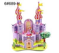 Maison En 3d, Château, Moulin À Vent, Modèle D'Assemblage, Puzzle Pour Enfants, Apprentissage Précoce, Jouet Classique, Éducatif, Bricolage