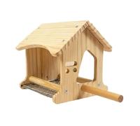Maison en bois pour cage à oiseaux,Décoration de nidification en bois | Nichoir pour nymphes - perroquets, paillis, salon, maison, intérieur et extérieur, volière, jardin, animaux