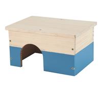 Zolux Maison en bois Neolife pour cochon d'Inde Bleu Taille L