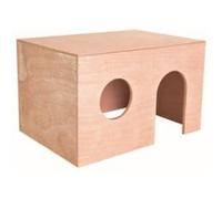 Maison En Bois Pour Cochons D'Inde, 27 × 17 × 19 Cm - Mon Animalerie Bois G