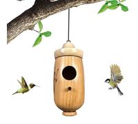 Maison en bois pour colibris | Petite protection décorative et contre la pluie - de jardin avec cintre pour colibris - pour balcon, porche, patio, jardin, arrière-cour, terrasse, intérieur, branches