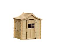Maison en bois pour enfants avec plancher - 112x146xh152cm-1.1m2