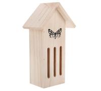 Maison en Bois pour Insectes, Cabane Suspendue de Jardin | Décor Abri Beige, Fixation Arbre Mur Cadre, pour Coléoptères et Bêtes à Bon Dieu