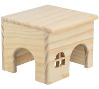 Maison en bois pour petits animaux TRIXIE - pour souris et hamsters - sans clous - entrées 6 x 6 cm - 15 x 12 x 15 cm - 61261