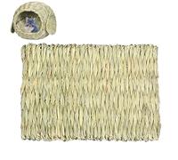 Maison en - Cachette de cabane d'animaux | Lapin House Play Hideaway Tapis de lit à mâcher pour cochons d'Inde, gerbilles et hamster