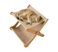 Maison en carton pour chats, jeu interactif pliable multifonction à 2 couches, griffoir pour jeu extérieur, entraînement, exercice, ennui, stimulation mentale, famille, voyage, maison