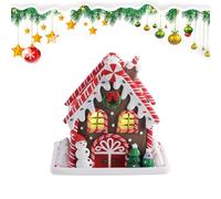 Maison en D'Épice,Décoration De Noël Illuminée - Cabane De Bureau Artisanale | pour Amateurs De Fêtes Décorateurs D Intérieur Hôtes De Soirée Cheminée Table Fenêtre Bureau